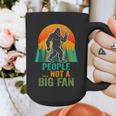 Bigfoot Introvert People Not A Big Fan Retro Sasquatch Graphic Print Coffee Mug