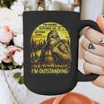 Bigfoot Outdoor Hiking Dad Joke Im Outstanding Sasquatch Graphic Print Coffee Mug