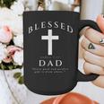Blessed Dad Christian Men James 1 17 Scripture Quote Cross Graphic Print Coffee Mug