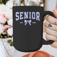 Blue Bow Coquette Floral Senior 2026 Graduation Class Graphic Print Coffee Mug