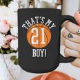 My Boy 21 Basketball Number 21 Jersey Basketball Mom Dad Graphic Print Coffee Mug