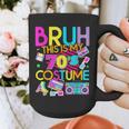 Bruh This Is My 70's Costume Nostalgia Mixtape 1970s Party Graphic Print Coffee Mug