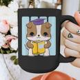 Bulldog Anime Pup Graduation Graphic Print Coffee Mug