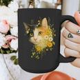 Calico Cat With Flowers For Mom Dad Women Men Kids Botanical Graphic Print Coffee Mug Calico Cat With Flowers For Mom Dad Women Men Kids Botanical Graphic Print Coffee Mug