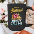Call Me Antisocial Donut Pun Introvert Quote Graphic Print Coffee Mug Call Me Antisocial Donut Pun Introvert Quote Graphic Print Coffee Mug