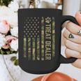 Camo Cat Treat Dealer American Flag US Cat Dad 4th Of July For Men Women Graphic Print Coffee Mug
