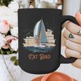 Cat Dad Vintage Catamaran Sailing Graphic Print Coffee Mug