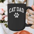 Cat Dad Vintage Distressed Cat Paw Graphic Print Coffee Mug