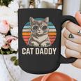 Cat Daddy Shirt Men Cat Lover Dad Fathers Day Graphic Print Coffee Mug