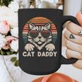 Cat Daddy Sunglasses Sunset Retro Fur Dad Papa Kitten Men Graphic Print Coffee Mug