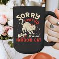 Cat Lover Sorry Cant Go Im An Indoor Introvert Cat Mom Graphic Print Coffee Mug