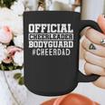 Cheer Dad Papa Official Cheerleader Bodyguard Graphic Print Coffee Mug
