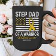 Childhood Cancer Survivor Support Step Dad Of A Warrior Graphic Print Coffee Mug