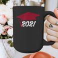 Class Of 2021 Burgundy Regalia Graduation Graphic Print Coffee Mug