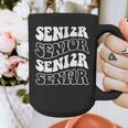 Class Of 2024 High School Senior Graduation Groovy Wave Graphic Print Coffee Mug