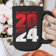 Class Of 2024 High School Senior Graduation Red Sports Style Graphic Print Coffee Mug