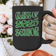 Class Of 2025 Senior Green Student Graduation Graphic Print Coffee Mug