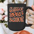 Class Of 2025 Senior Orange And Student Graduation Graphic Print Coffee Mug