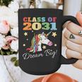 Class Of 2031 Magical Unicorn Graduation Cap Graphic Print Coffee Mug