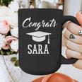 Congrats Sara College High School Graduation Graphic Print Coffee Mug