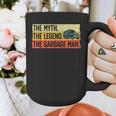 Cool Garbage Man Art For Men Dad Father Garbage Dump Truck Graphic Print Coffee Mug