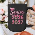 Coquette Pink Bow Flowers Senior 2026 2027 Graduation Graphic Print Coffee Mug
