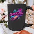 Cowabunga Retro 80s 90s Nostalgia Slang Neon Grunge Art Graphic Print Coffee Mug