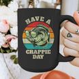 Have A Crappie Day Retro Fishing Sarcastic Dad Graphic Print Coffee Mug