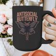 Cryptid Cryptozoology Mothman Introvert -Adults Butterfly Small Crew Neck Classic Fit Short Sleeve Polyester 100 Printed Blended Fabric Graphic Print Coffee Mug