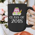 Cute Pink School Owl Class Of 2018 Graduation Graphic Print Coffee Mug