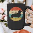 Dachshund Long Haired Dog Vintage Mom Dad Retro Graphic Print Coffee Mug