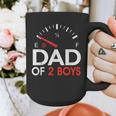 Dad Of 2 Boys Fuel Gas Gauge Father Of Two Sons Men Graphic Print Coffee Mug