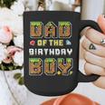 Dad Of The Birthday Boy Gamer Pixel Birthday Party Matching Graphic Print Coffee Mug