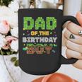 Dad Of The Birthday Boy Pixel Gamer Party Matching Family Graphic Print Coffee Mug
