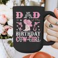 Dad Of The Birthday Cowgirl Pink Disco Rodeo Western Graphic Print Coffee Mug