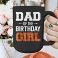 Dad Of The Birthday Girl Basketball Dad Family Matching Graphic Print Coffee Mug