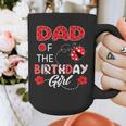 Dad Of The Birthday Girl Family Ladybug Birthday Graphic Print Coffee Mug