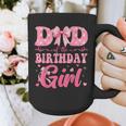 Dad Of The Birthday Girl Family Pink Coquette Bow Graphic Print Coffee Mug