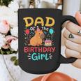 Dad Of The Birthday Girl Kids Cute Capybara Bday Family Graphic Print Coffee Mug