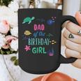 Dad Of The Birthday Girl Under Sea Theme Matching Family Graphic Print Coffee Mug