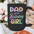 Dad Of The Birthday Girl Tie Dye Girl Bday Party Graphic Print Coffee Mug