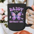 Dad Of The Birthday Girl Tie Dye Butterfly Birthday Family Graphic Print Coffee Mug