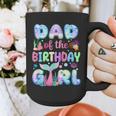 Dad Of The Birthday Mermaid Girl Family Matching Party Graphic Print Coffee Mug