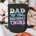 Dad Of The Birthday Twins Girls Kids Party Retro Bday Graphic Print Coffee Mug