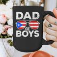 Dad Of Boys Fathers Day Retro Puerto Rico Flag Boricua Dad Graphic Print Coffee Mug