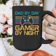 Dad By Day Gamer By Night Video Games Lover Gamer Dad Graphic Print Coffee Mug