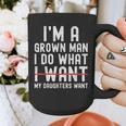 Dad Father I'm A Grown Man I Do What My Daughters Want Graphic Print Coffee Mug