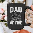 Dad Of Five Father Of 5 Proud Dad Of 5 Father Of Five Graphic Print Coffee Mug