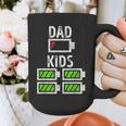 Dad Of Four Low Battery Father Of 4 Kids Dad Graphic Print Coffee Mug
