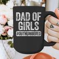 Dad Of Girls Outnumbered Shirt Men Daddy Fathers Day Graphic Print Coffee Mug